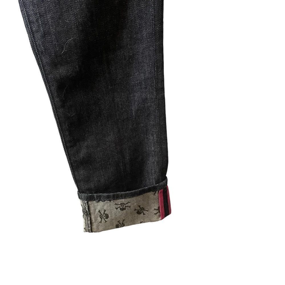 7 For All Mankind Skull Crop Low-Rise Jeans Size 26 - Picture 4 of 12